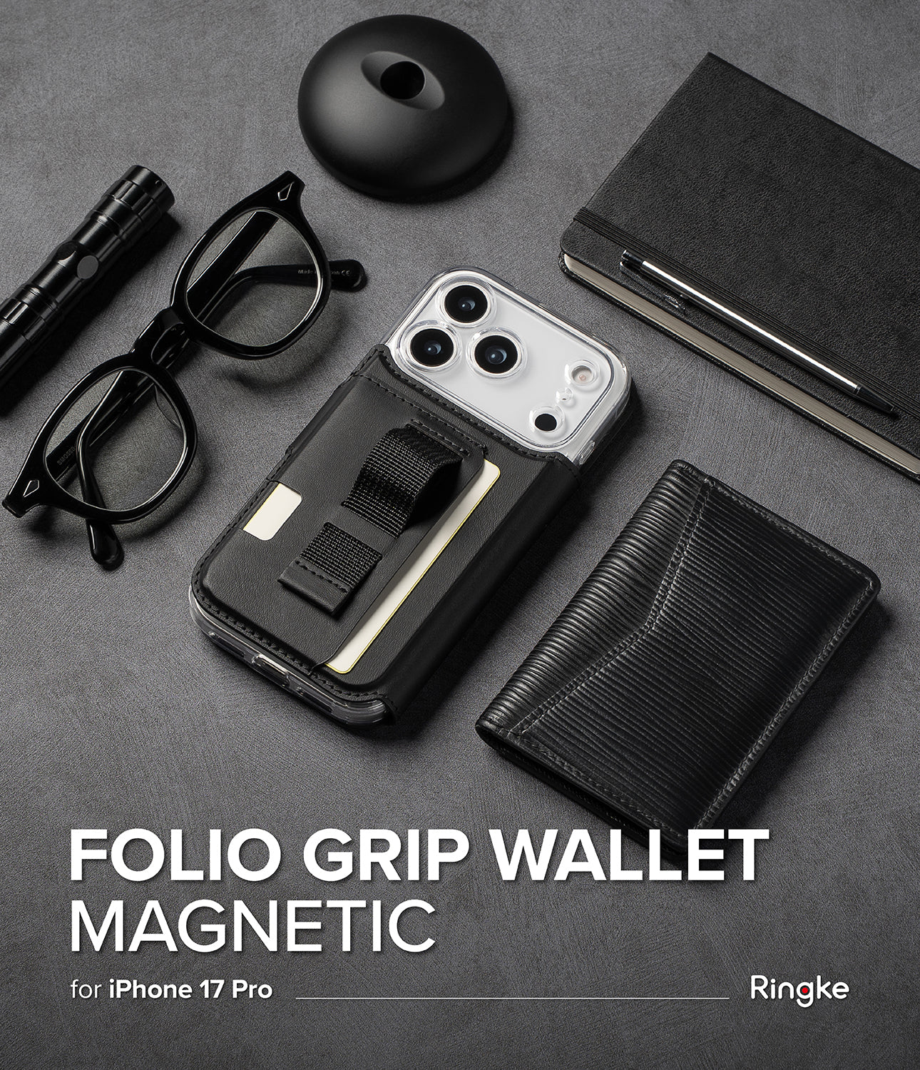 Ringke Folio Grip Wallet Magnetic Accessory for Apple iPhone 17 Pro