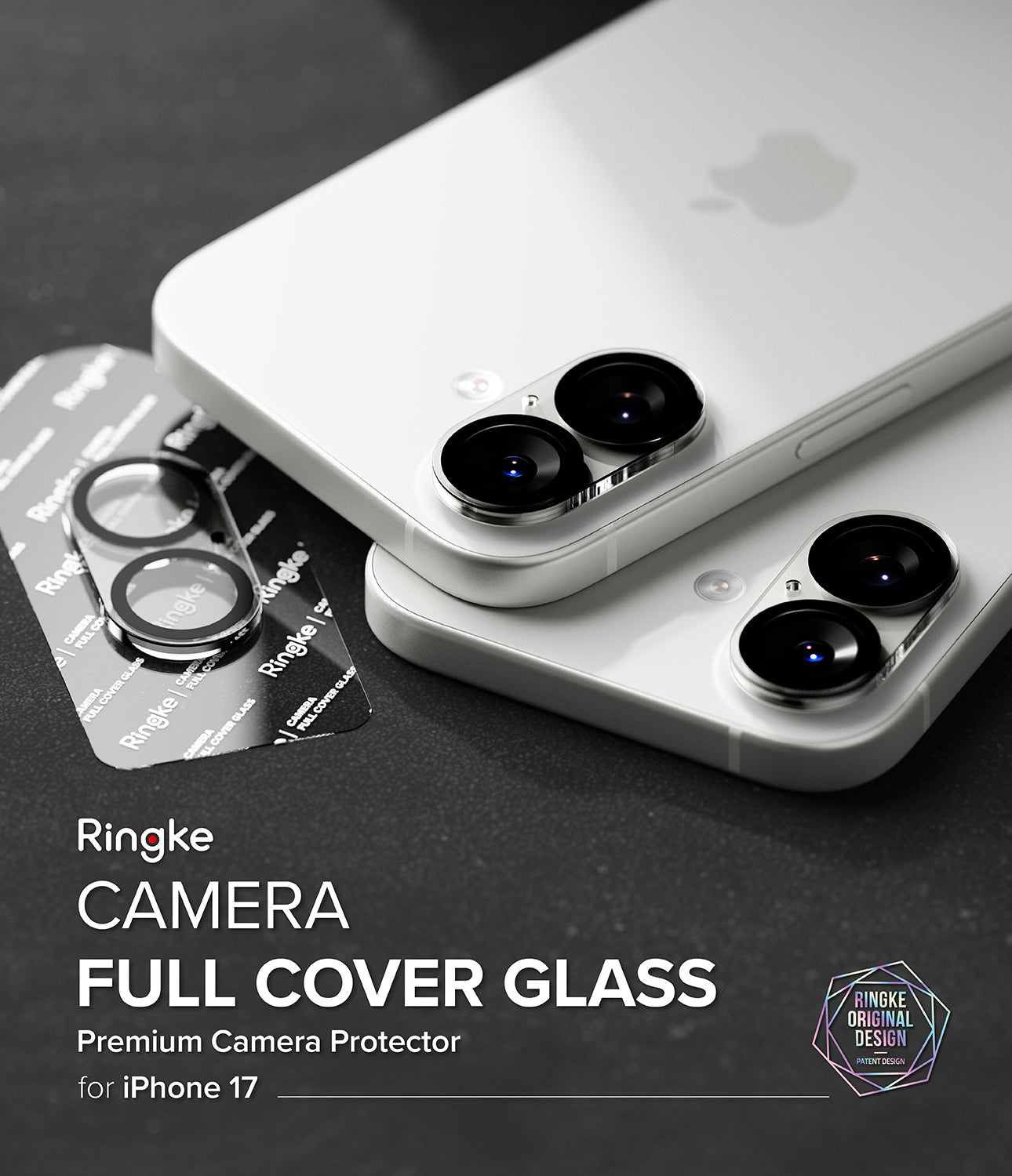 Ringke Camera Full Cover Tempered Glass Protector for Apple iPhone 17