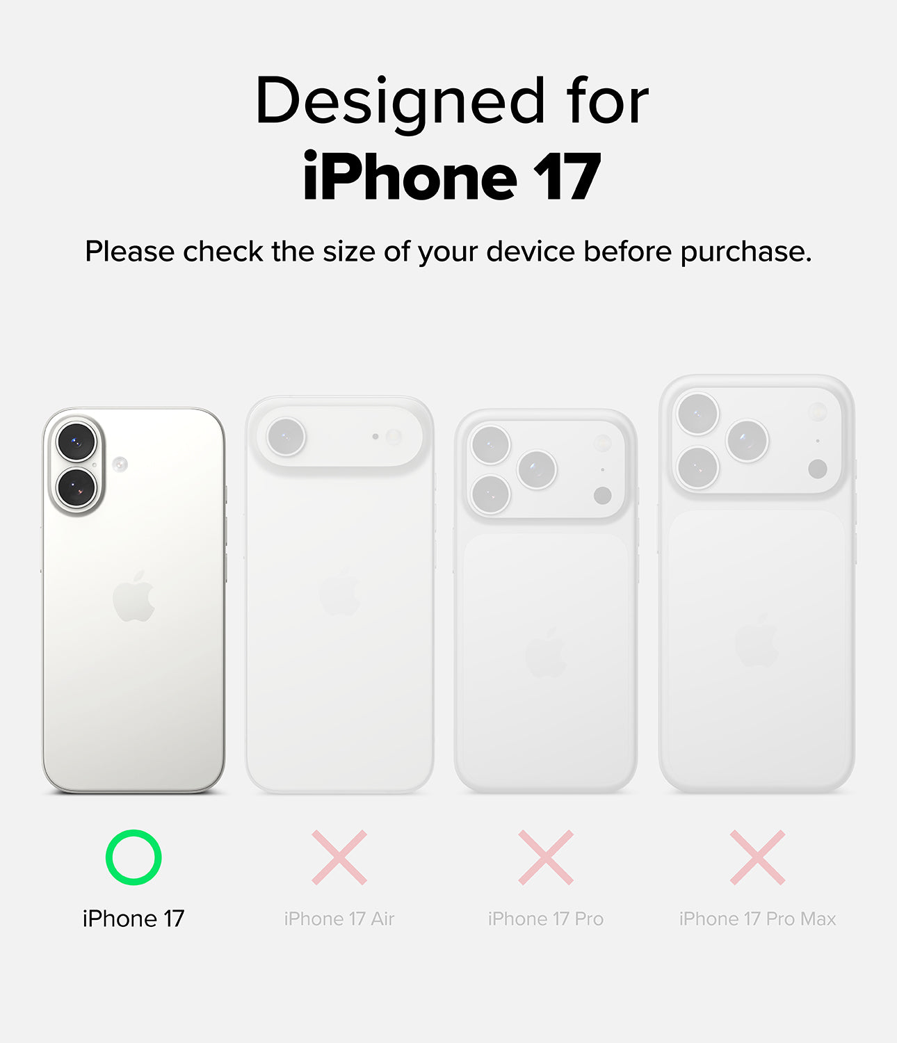 Ringke Camera Lens Frame Protector for Apple iPhone 17