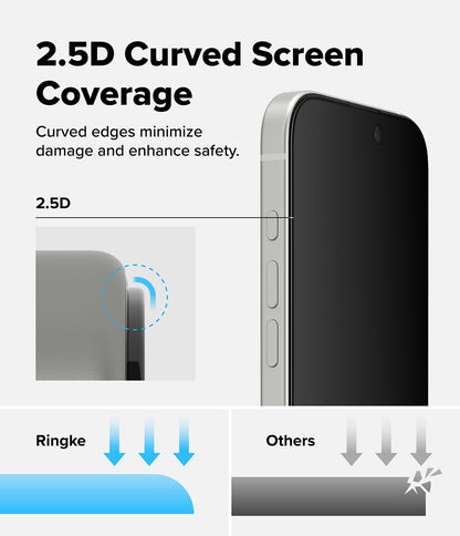 Ringke Privacy Easy Slide Tempered Glass Screen Protector for Apple iPhone 17