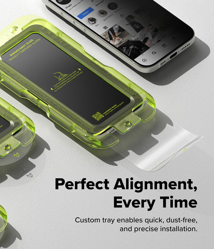 Ringke Privacy Easy Slide Tempered Glass Screen Protector for Apple iPhone 17