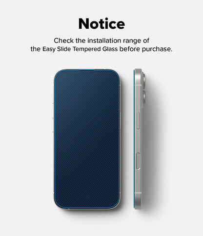 Ringke Easy Slide Tempered Glass Screen Protector for Apple iPhone 17