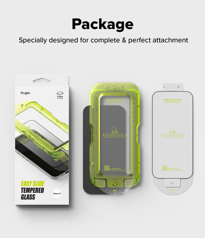 Ringke Easy Slide Tempered Glass Screen Protector for Apple iPhone 17