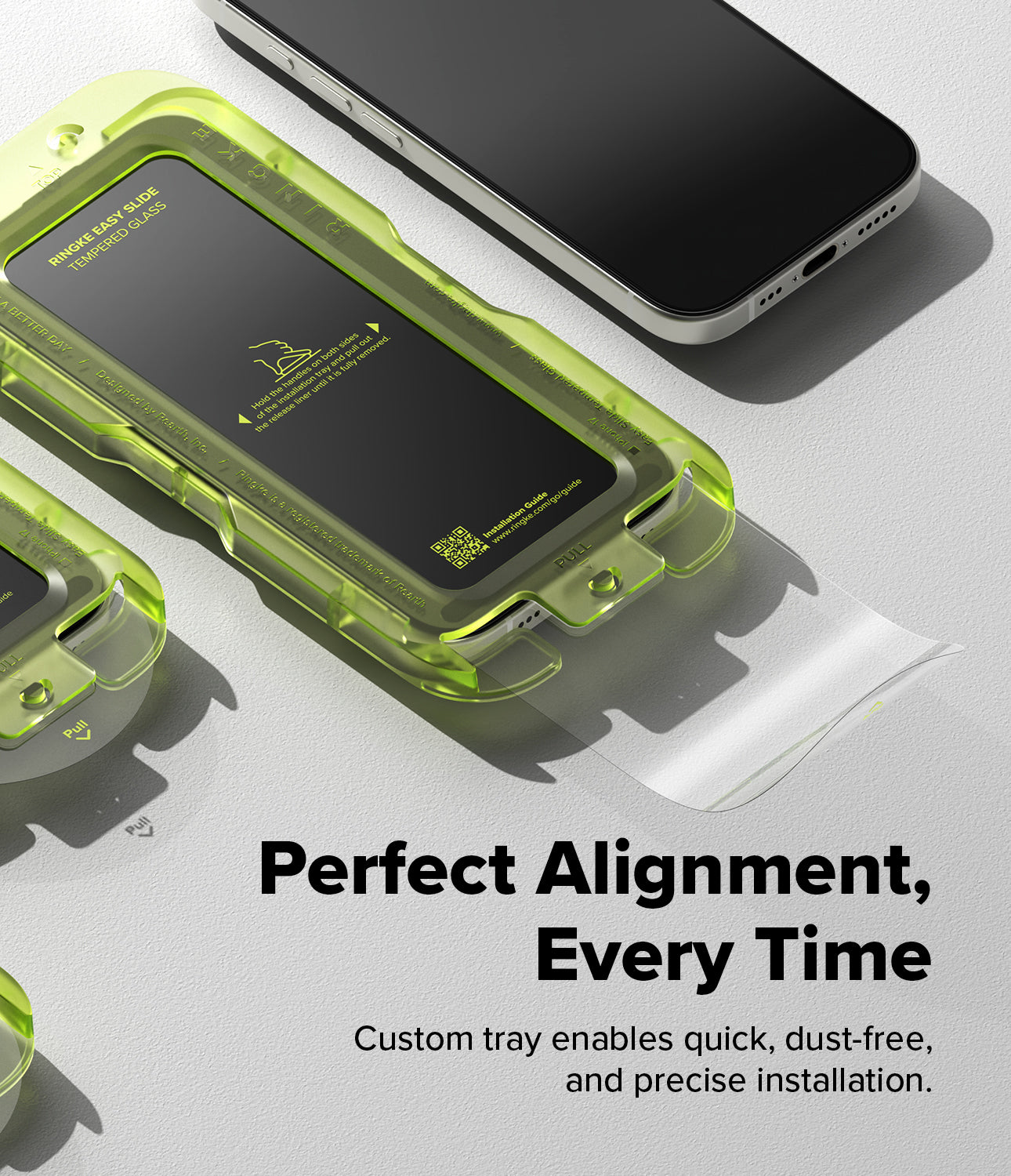 Ringke Easy Slide Tempered Glass Screen Protector for Apple iPhone 17