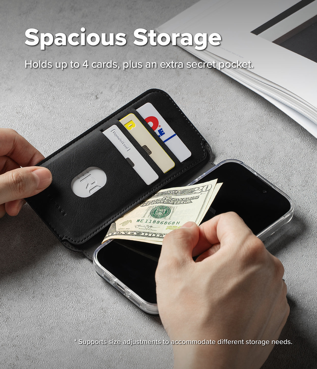 Ringke Folio Grip Wallet Magnetic Case for Apple iPhone 17 / iPhone 16
