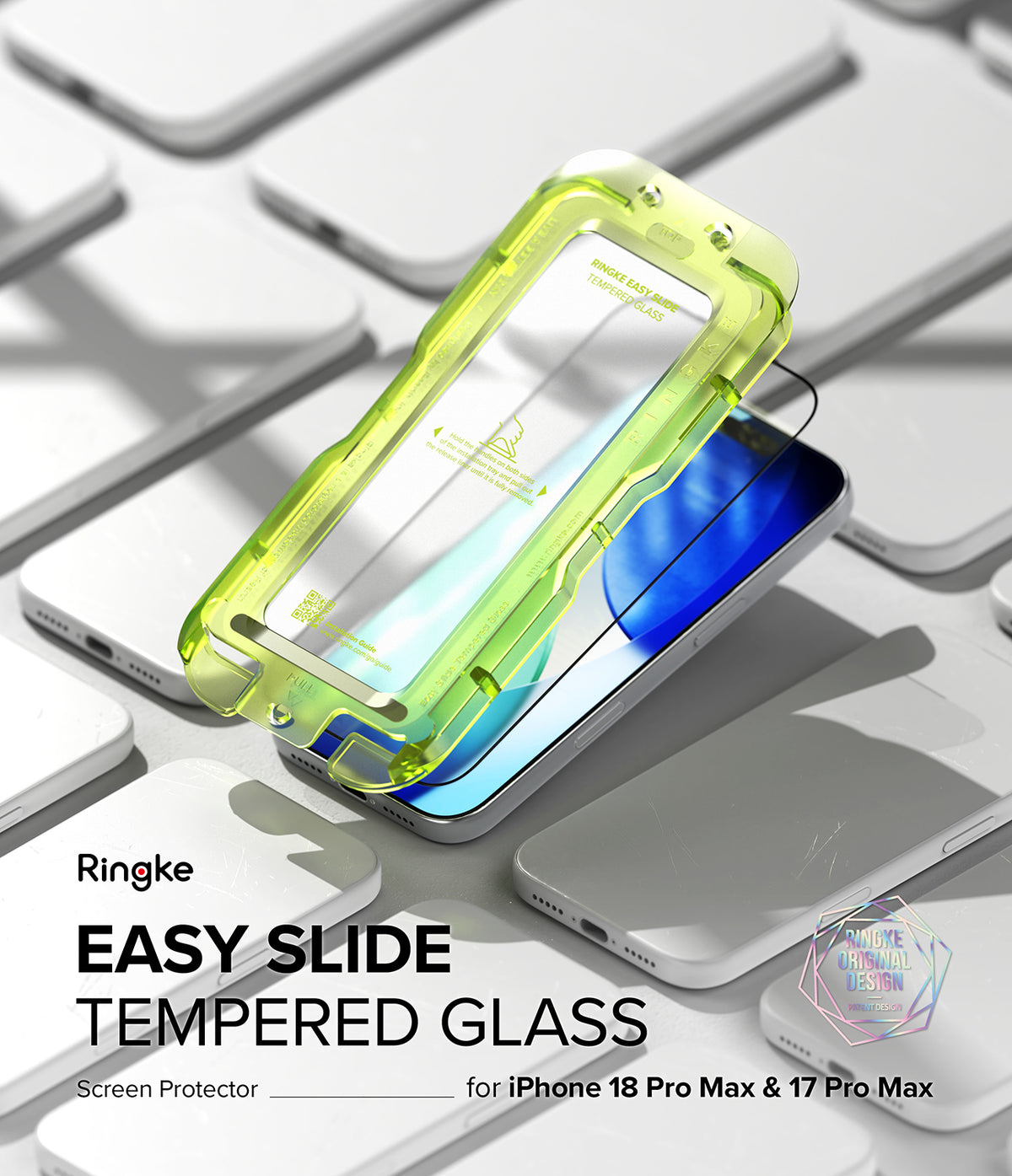 Ringke Easy Slide Tempered Glass Screen Protector for Apple iPhone 18 Pro Max / iPhone 17 Pro Max
