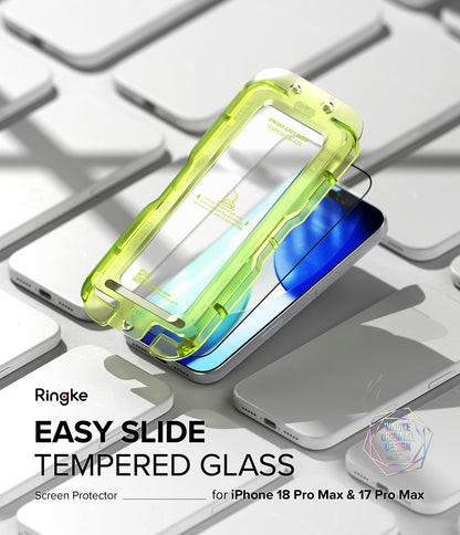 Ringke Easy Slide Tempered Glass Screen Protector for Apple iPhone 18 Pro Max / iPhone 17 Pro Max