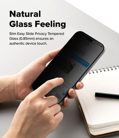 Ringke Privacy Easy Slide Tempered Glass Screen Protector for Apple iPhone 18 Pro