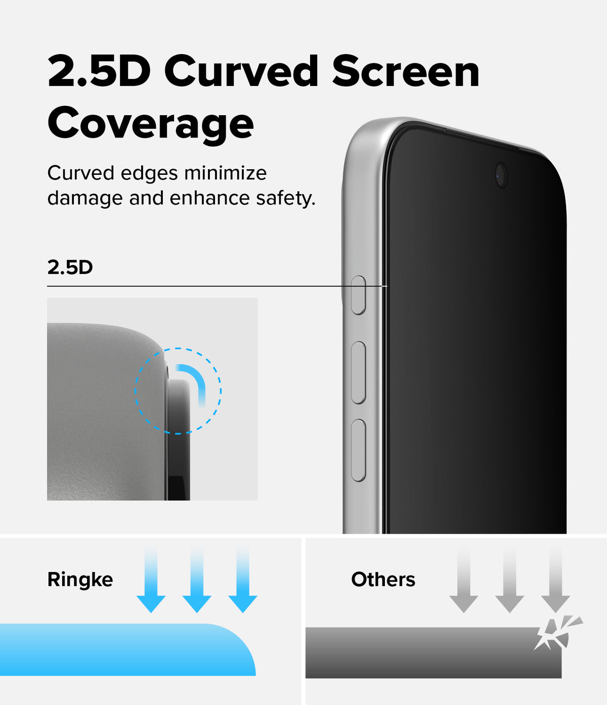 Ringke Privacy Easy Slide Tempered Glass Screen Protector for Apple iPhone 18 Pro