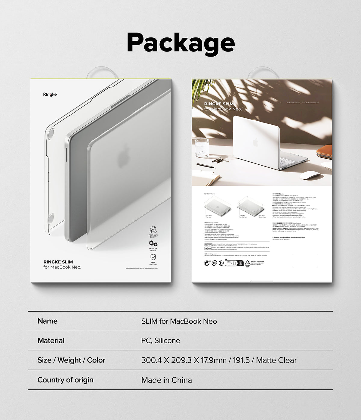 Ringke Slim Case for Apple MacBook Neo