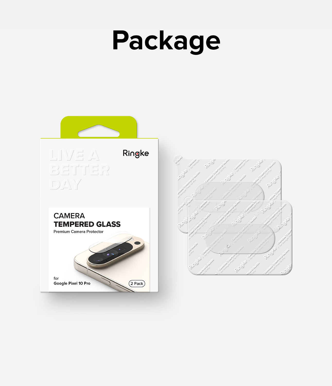 Ringke Camera Protector Tempered Glass for Google Pixel 10 Pro