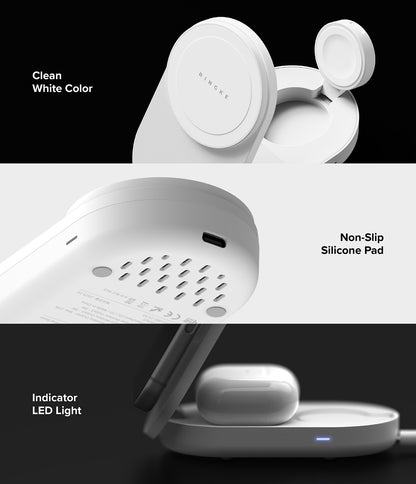 Ringke Qi2 3 in 1 Magnetic Wireless Charging Folding Stand