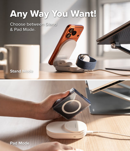 Ringke Qi2 3 in 1 Magnetic Wireless Charging Folding Stand