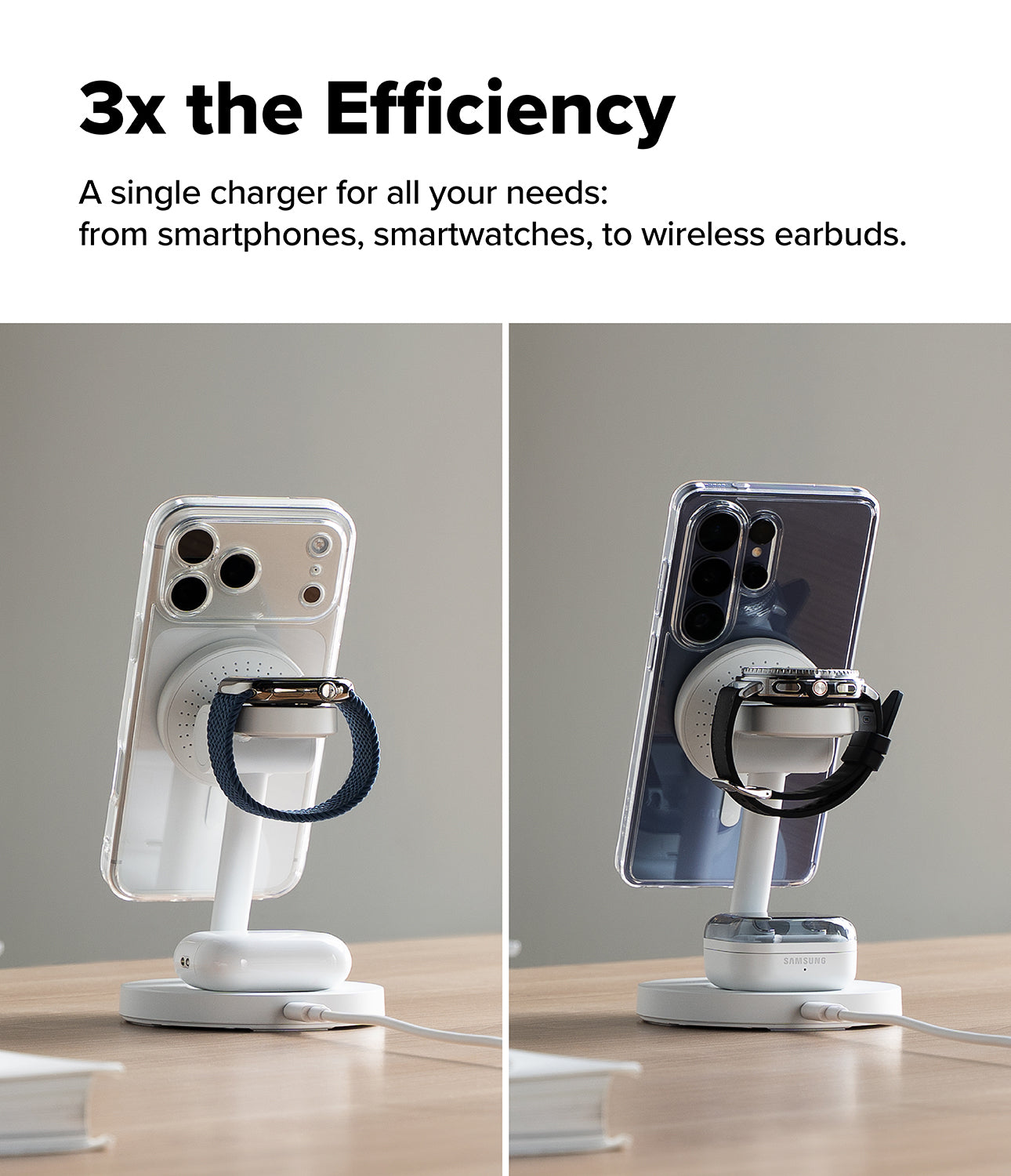 Ringke Qi2 25W 3-in-1 Magnetic Wireless Charging Strand