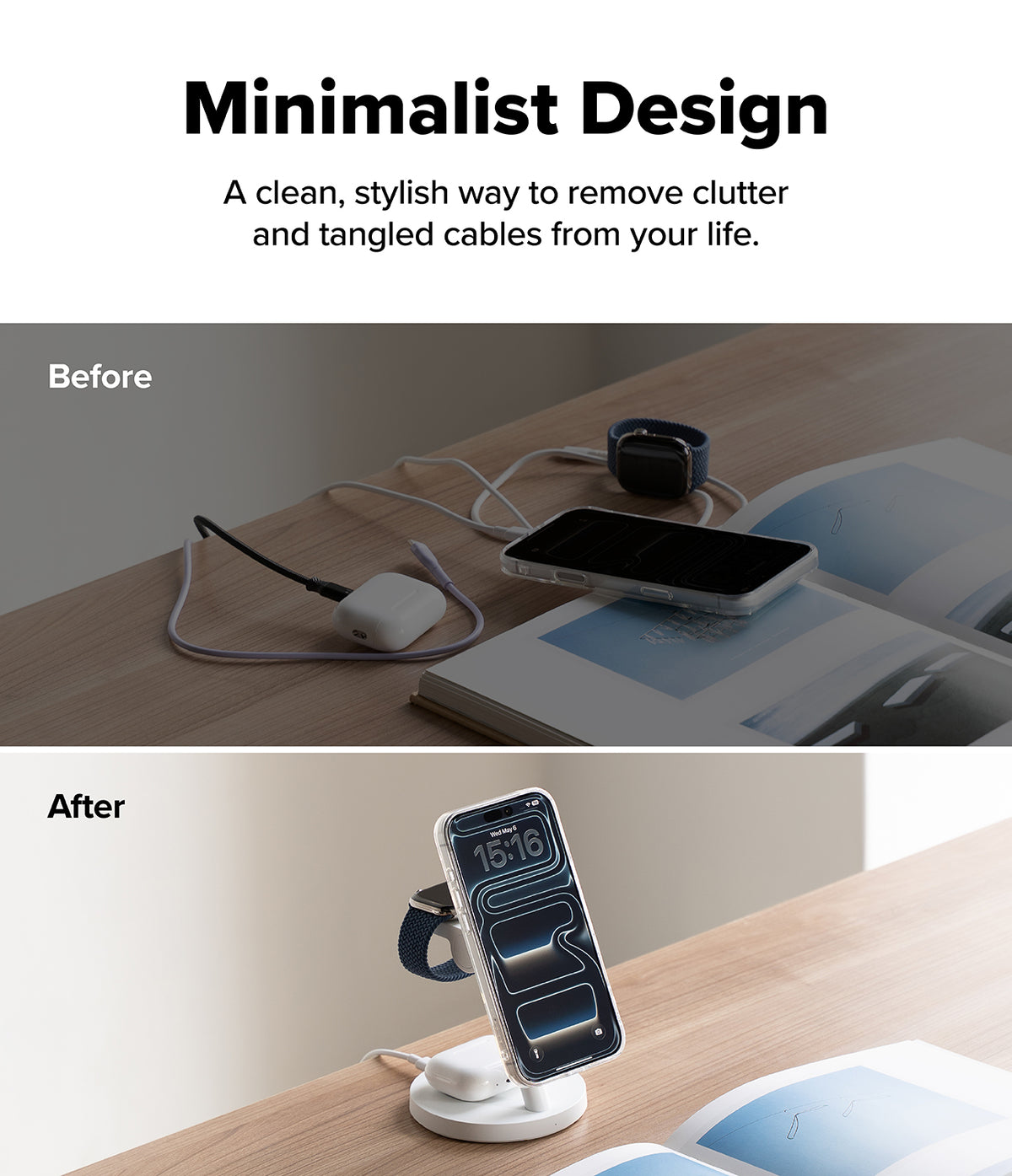 Ringke Qi2 25W 3-in-1 Magnetic Wireless Charging Strand