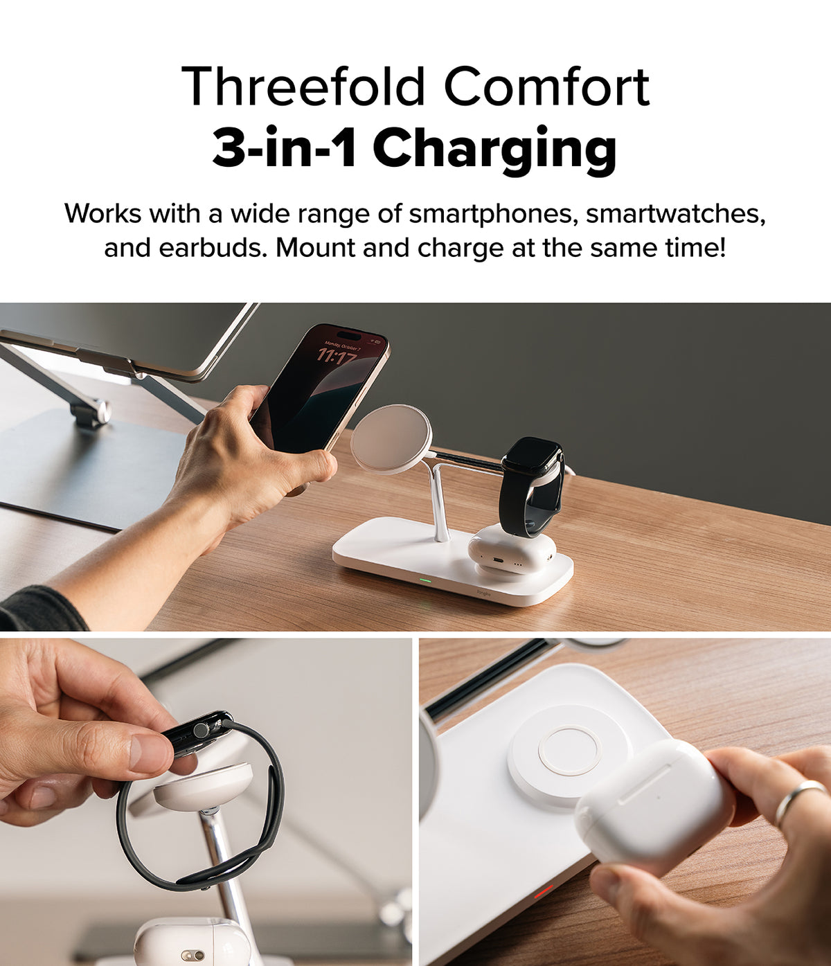 Ringke Qi2 3-in-1 Magnetic Wireless Charging Strand