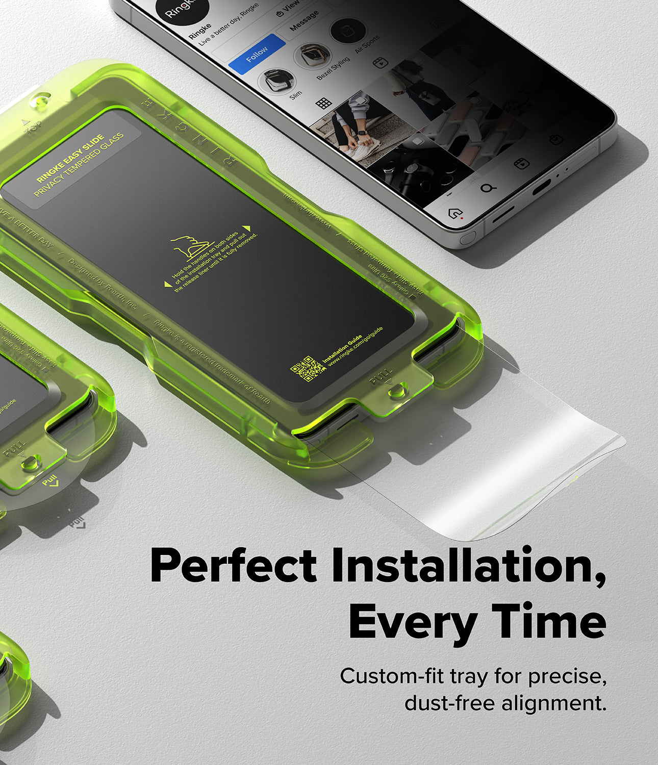 Ringke Privacy Easy Slide Tempered Glass Screen Protector for Samsung Galaxy S26 Ultra