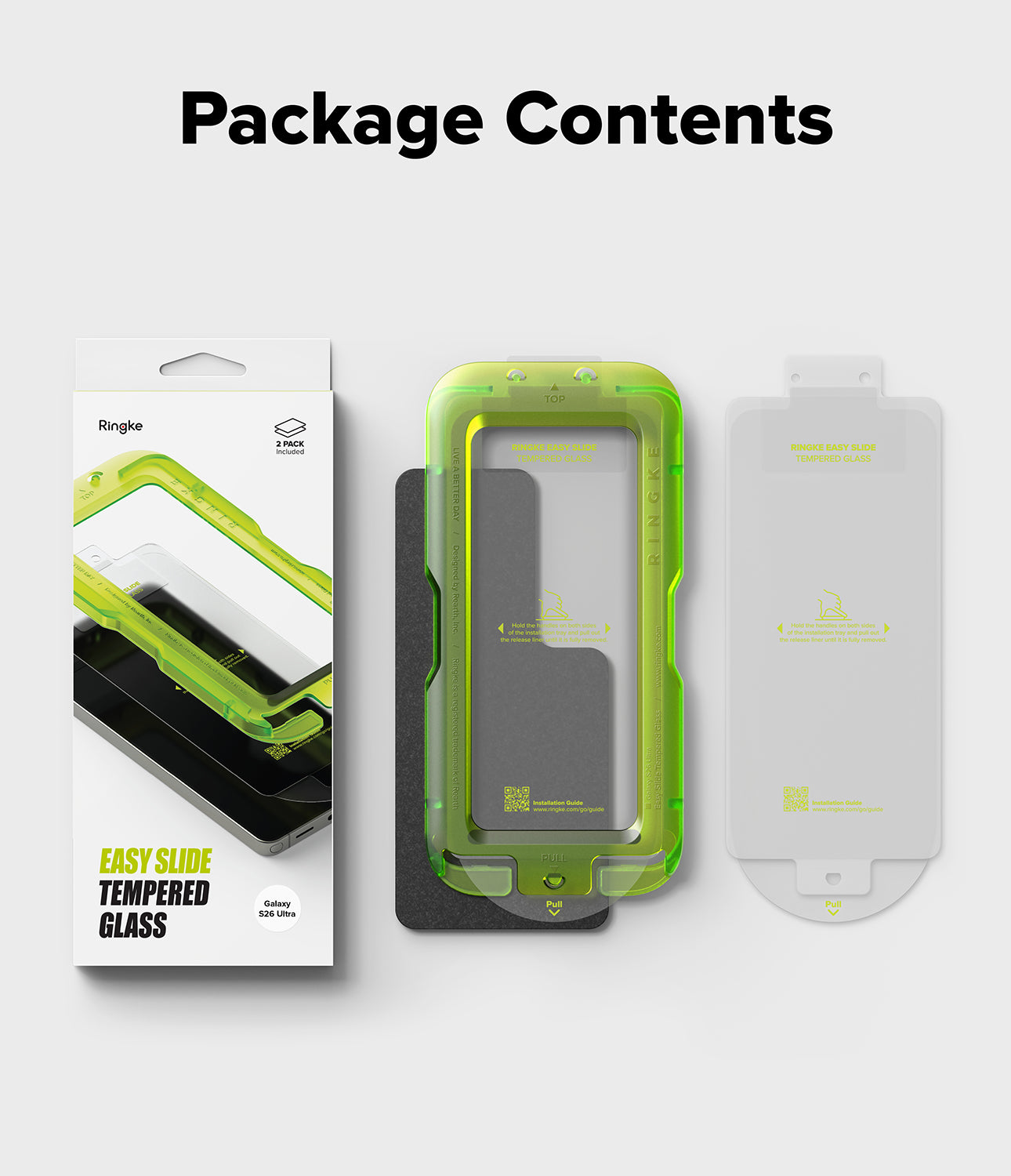 Ringke Easy Slide Tempered Glass Screen Protector for Samsung Galaxy S26 Ultra