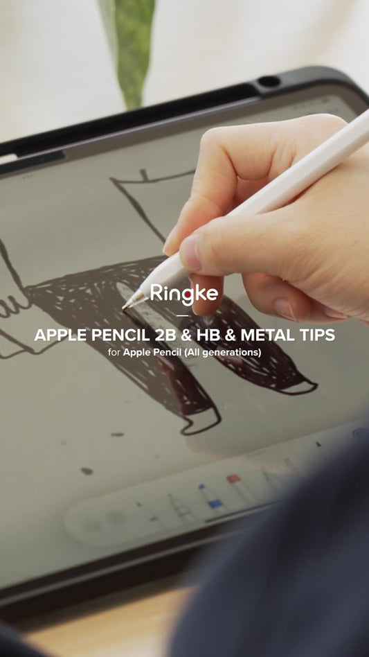 Ringke Apple Pencil Tips Replacement - 2B - for Apple Pencil Pro, 1st, 2nd Gen, USB-C Accessory