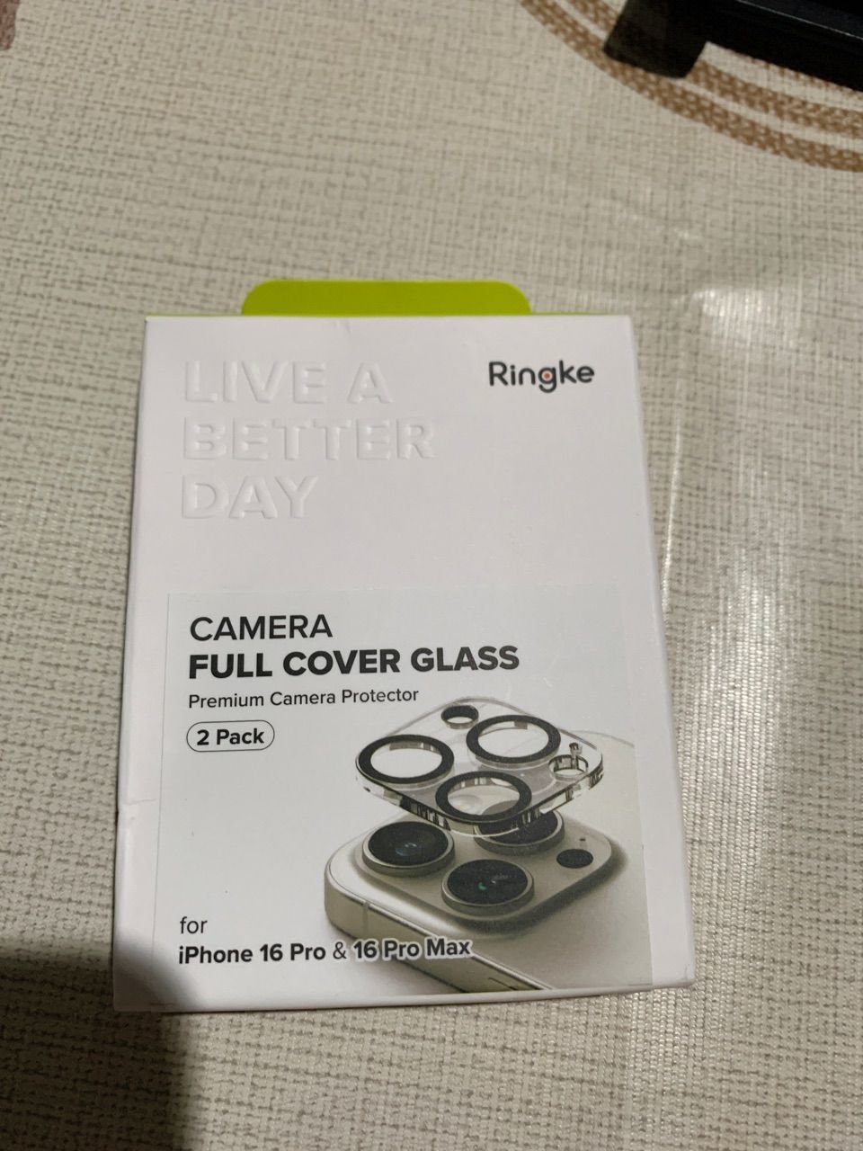 Ringke Camera Tempered Glass Protector for Apple iPhone 16 Pro / iPhone 16 Pro Max