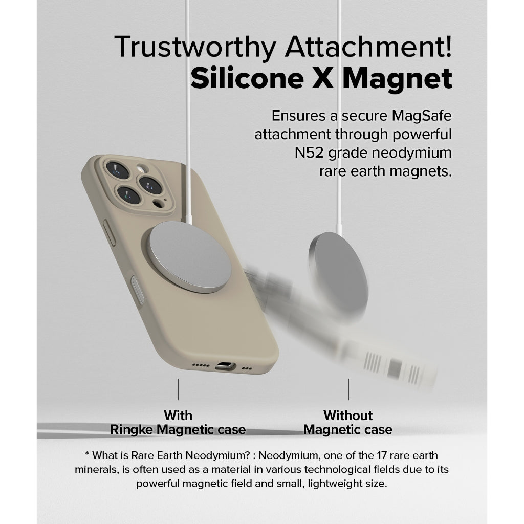 Ringke Silicone Magnetic Case for Apple iPhone 16 Pro Max
