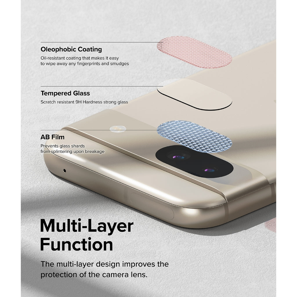 Ringke Camera Tempered Glass Screen Protector for Google Pixel 8a