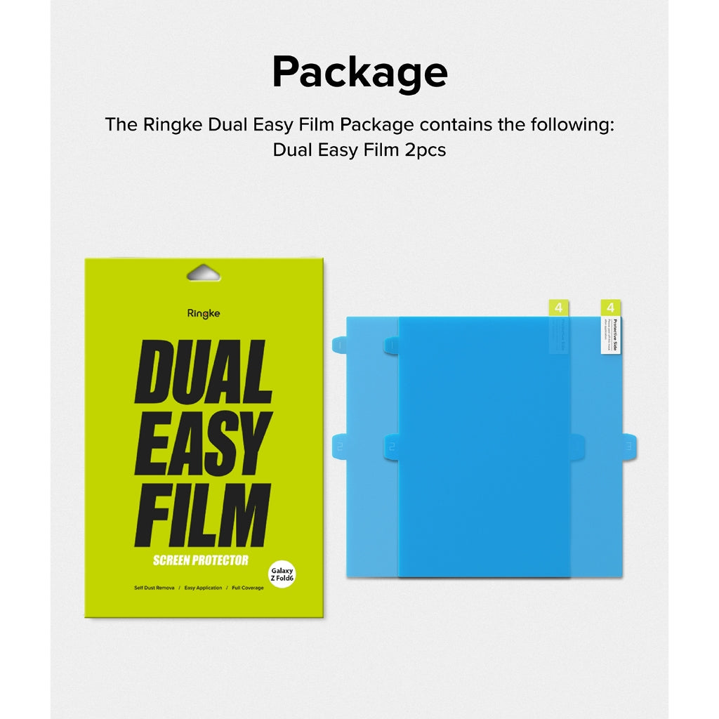 Ringke Z Fold 6 Screen Protector | Dual Easy Film Front Cover | Anti-Dust Easy Install