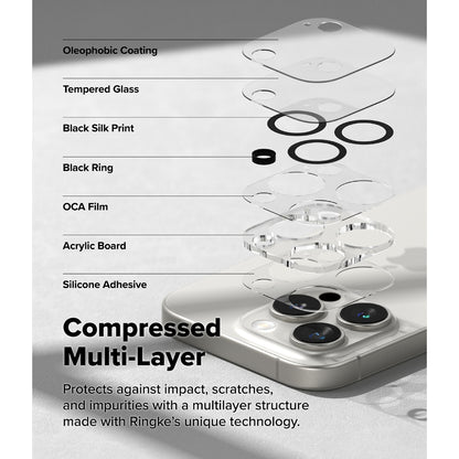 Ringke Camera Tempered Glass Protector for Apple iPhone 16 Pro / iPhone 16 Pro Max