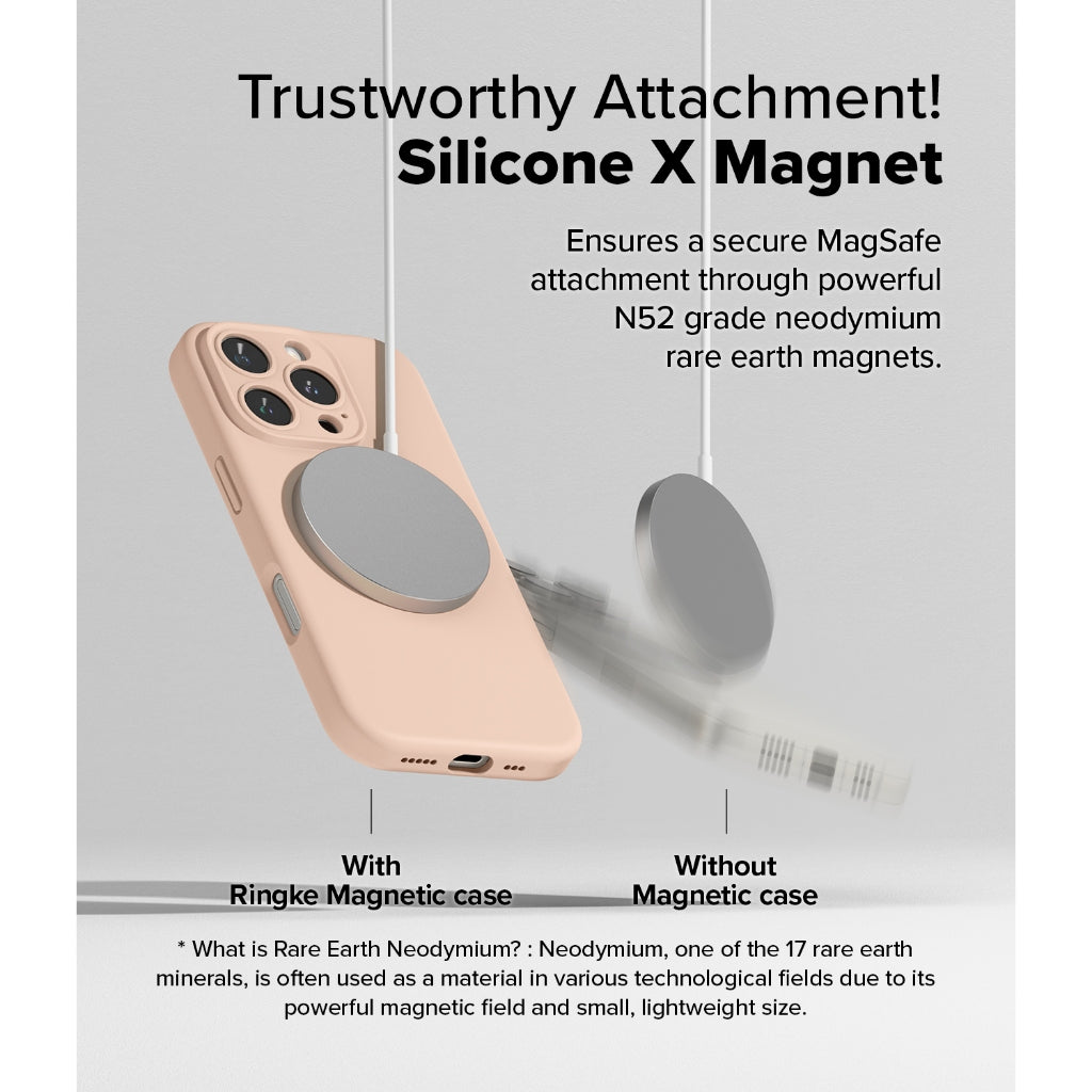 Ringke Silicone Magnetic Case for Apple iPhone 16 Pro