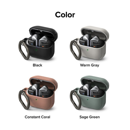 Ringke Magnetic Case for Galaxy Buds 3 / Buds 3 Pro – Snap-On Onyx Series, MagSafe-Ready