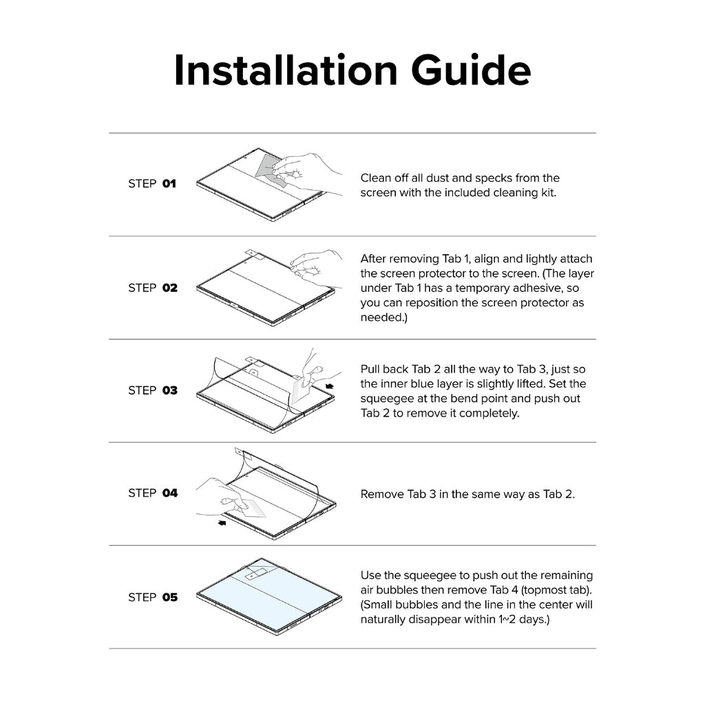 Ringke Z Fold 6 Screen Protector | Dual Easy Film Front Cover | Anti-Dust Easy Install