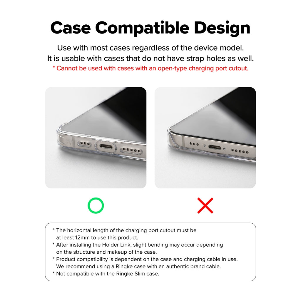 Ringke Spin Holder Link - Universal Mobile Accessory Rotating Strap Holder