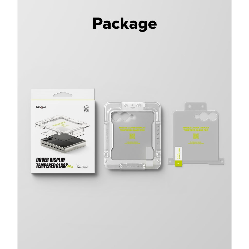 RIngke Cover Display Protector Tempered Glass Pro for Samsung Galaxy Z Flip 7