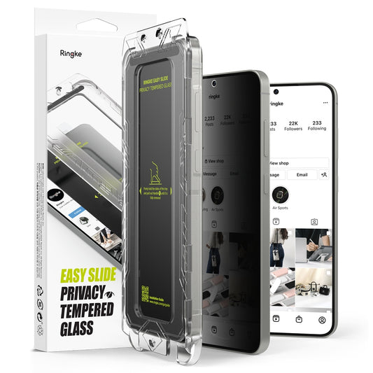 Ringke Privacy Easy Slide for Samsung Galaxy S25 Plus Screen Tempered Glass Protector