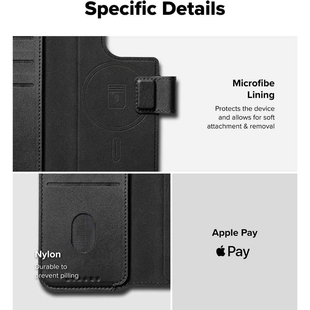 Ringke iPhone Pro Max iPhone Plus MagSafe Wallet Cover | 2in1 Magnetic Flip Cover With Card Slot