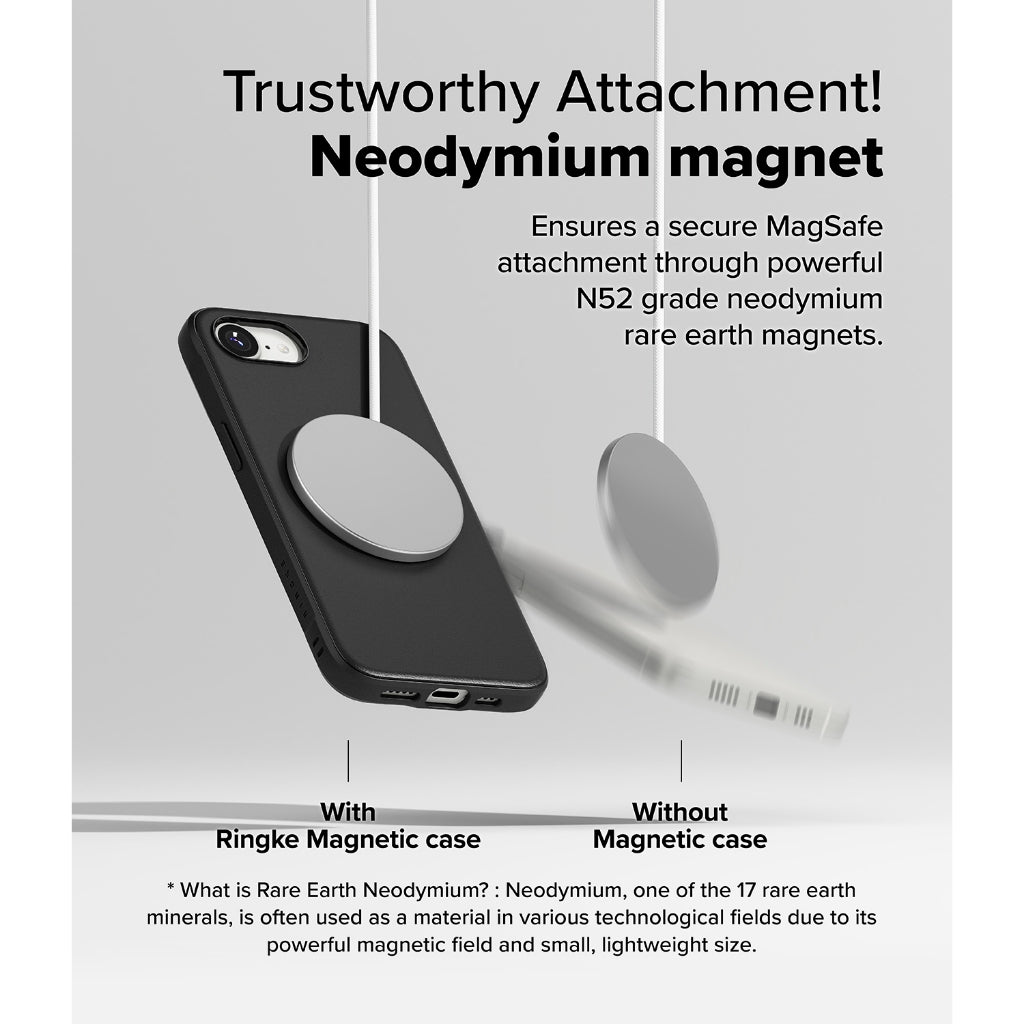 Ringke Onyx Magnetic Case for iPhone 16e | MagSafe Grip Soft TPU Shockproof
