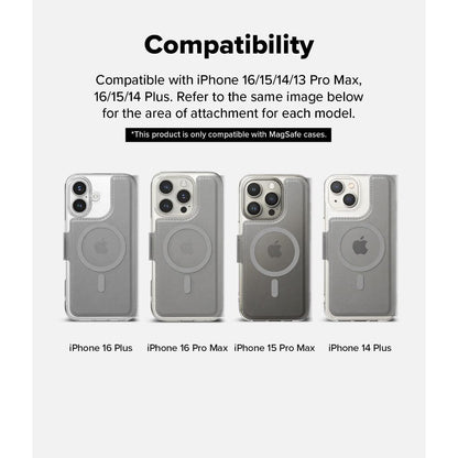 Ringke iPhone Pro Max iPhone Plus MagSafe Wallet Cover | 2in1 Magnetic Flip Cover With Card Slot
