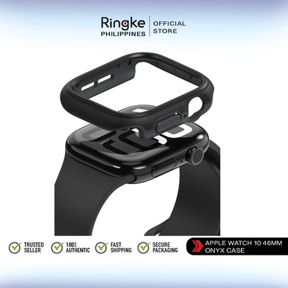 Ringke Onyx Case Compatible for Apple Watch 10 46mm PC and TPU Hybrid Protective Cover