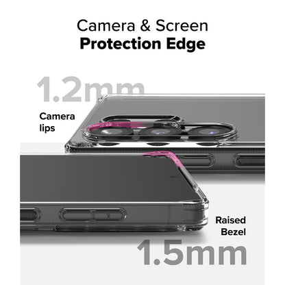 Ringke Fusion Case for Galaxy S25 Ultra | Clear Back Shockproof TPU Bumper Phone Cover
