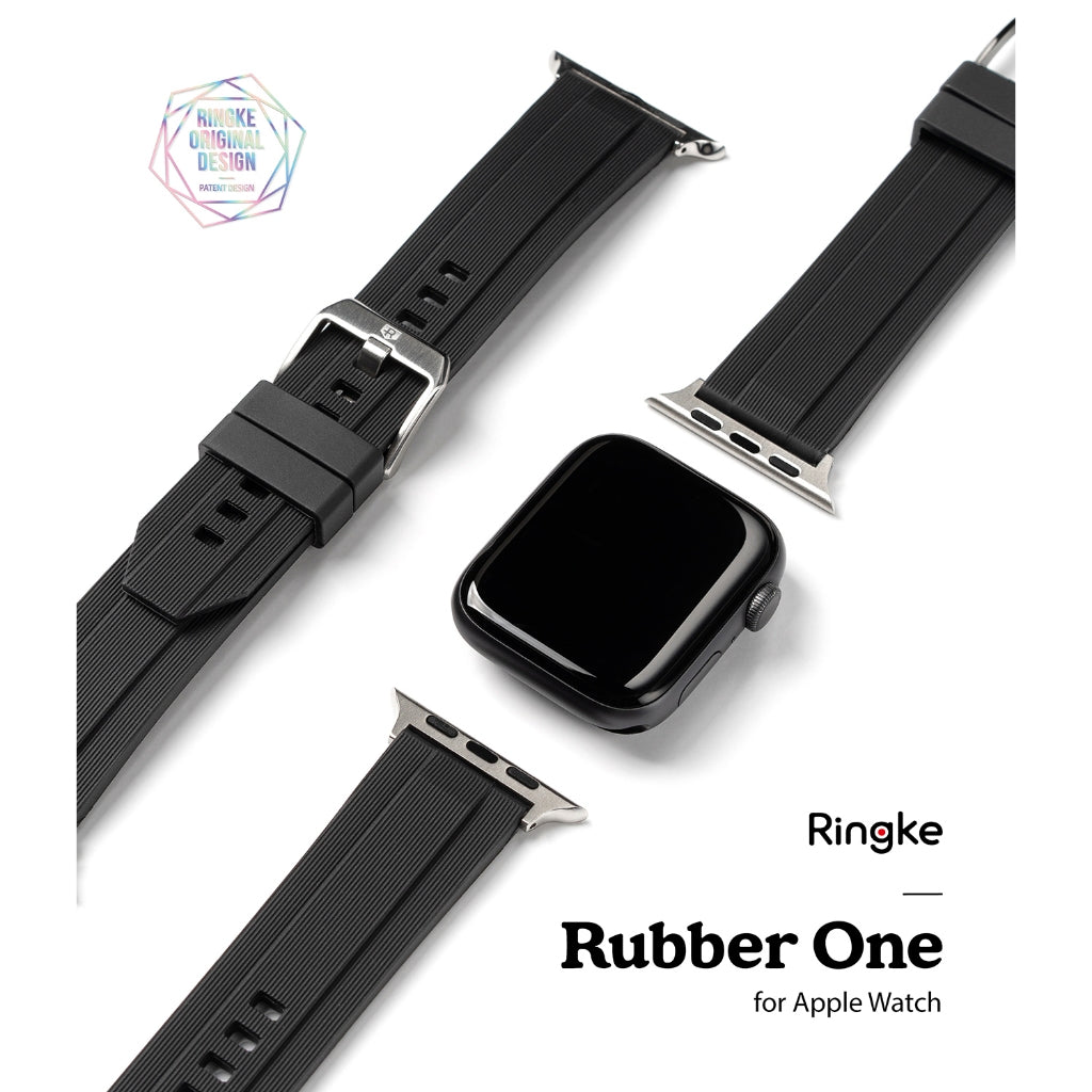 Ringke Rubber One Band Strap for Apple Watch Series 4/5/6/SE 44mm, 7/8/9 45mm, Ultra 1/2, 10 46mm