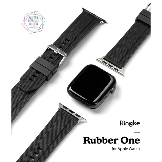 Ringke Rubber One Band Strap for Apple Watch Series 4/5/6/SE 44mm, 7/8/9 45mm, Ultra 1/2, 10 46mm