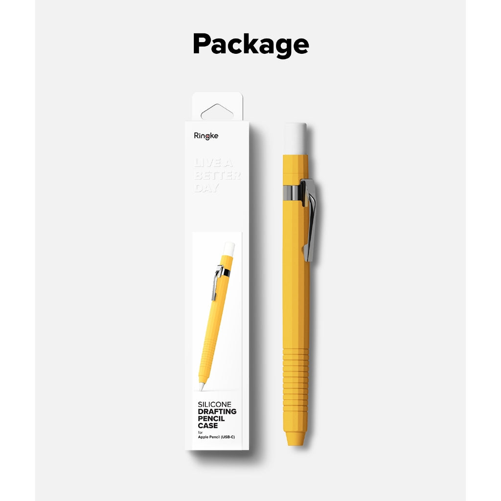 Ringke Silicone Drafting Pencil Case for Apple Pencil (USB-C) - Protective Cover No Actual Apple Pen