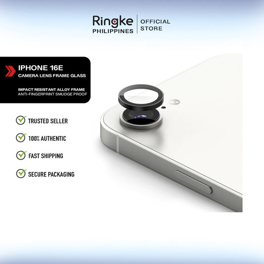 Ringke iPhone 16e Camera Lens Protector | Aluminum Frame Ring Guard | Anti-Fingerprint Glass
