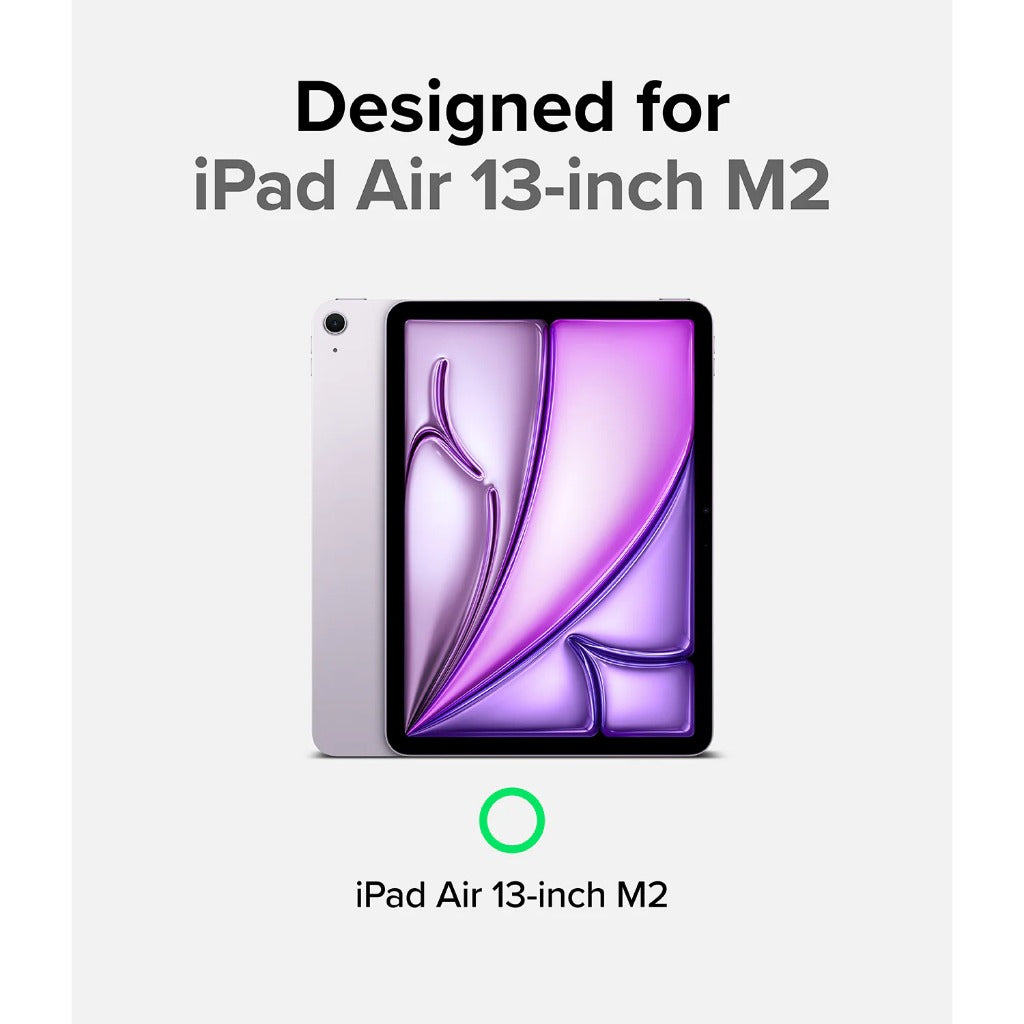 Ringke Fusion Sketch Stand Case for iPad Air 13" M2 | Clear Back with Apple Pencil Holder
