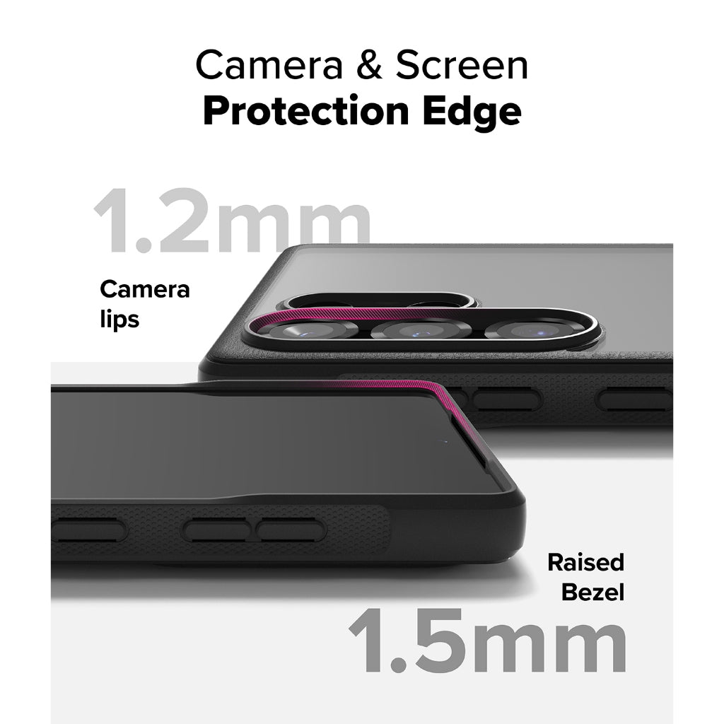 Ringke Fusion Bold Case for Galaxy S25 Ultra | Clear Back + Rugged Anti-Slip Shockproof Bumper