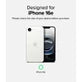 Ringke iPhone 16e Case Fusion | Clear Hard Back + Soft TPU Bumper | Slim Shockproof Cover