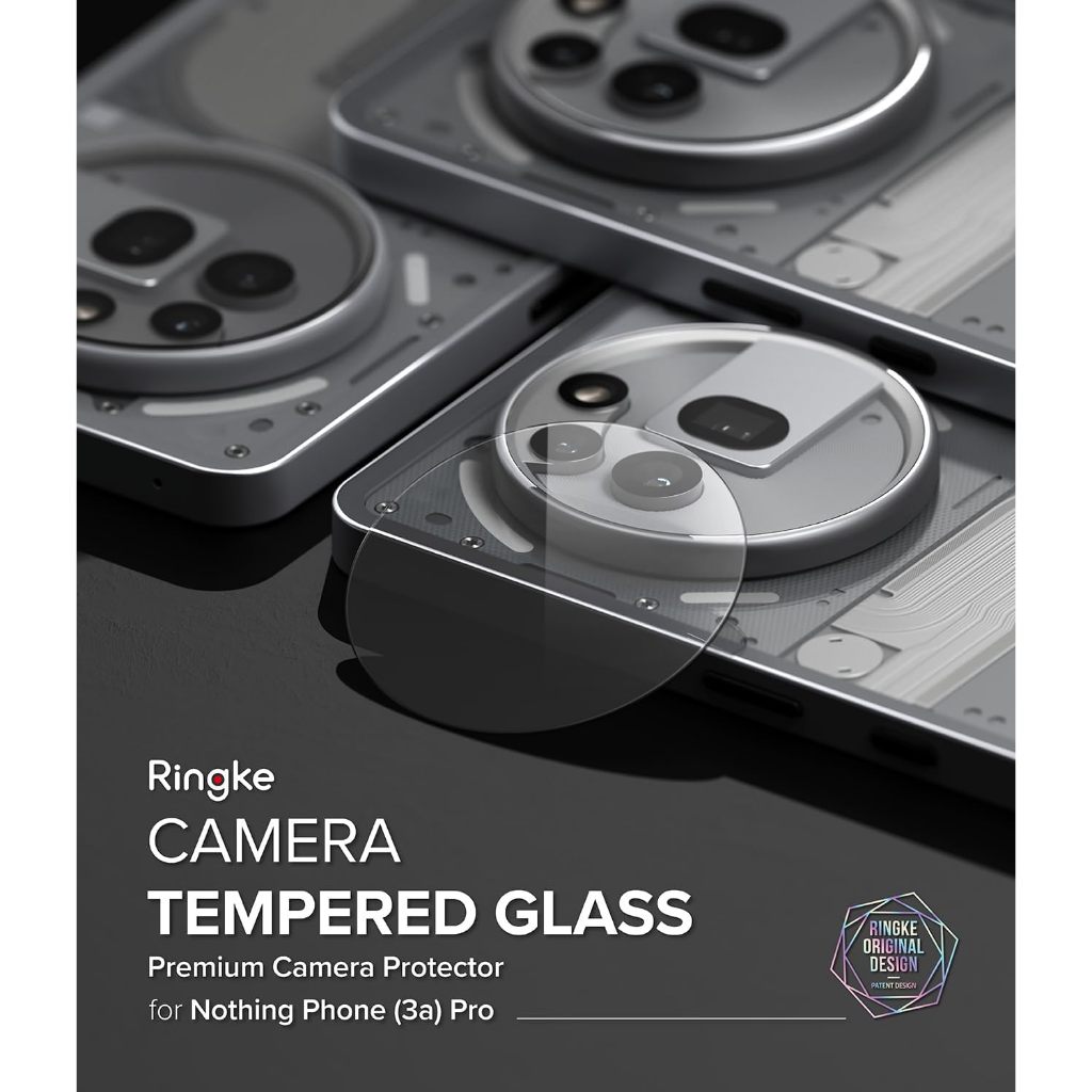 Ringke Nothing Phone (3a) Pro Camera Lens Protector | Tempered Glass Cover Anti-Fingerprint