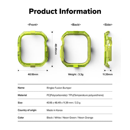 Ringke Fusion Bumper Case for Apple Watch 10 42mm - Accessory for Apple Watch - No Actual Watch