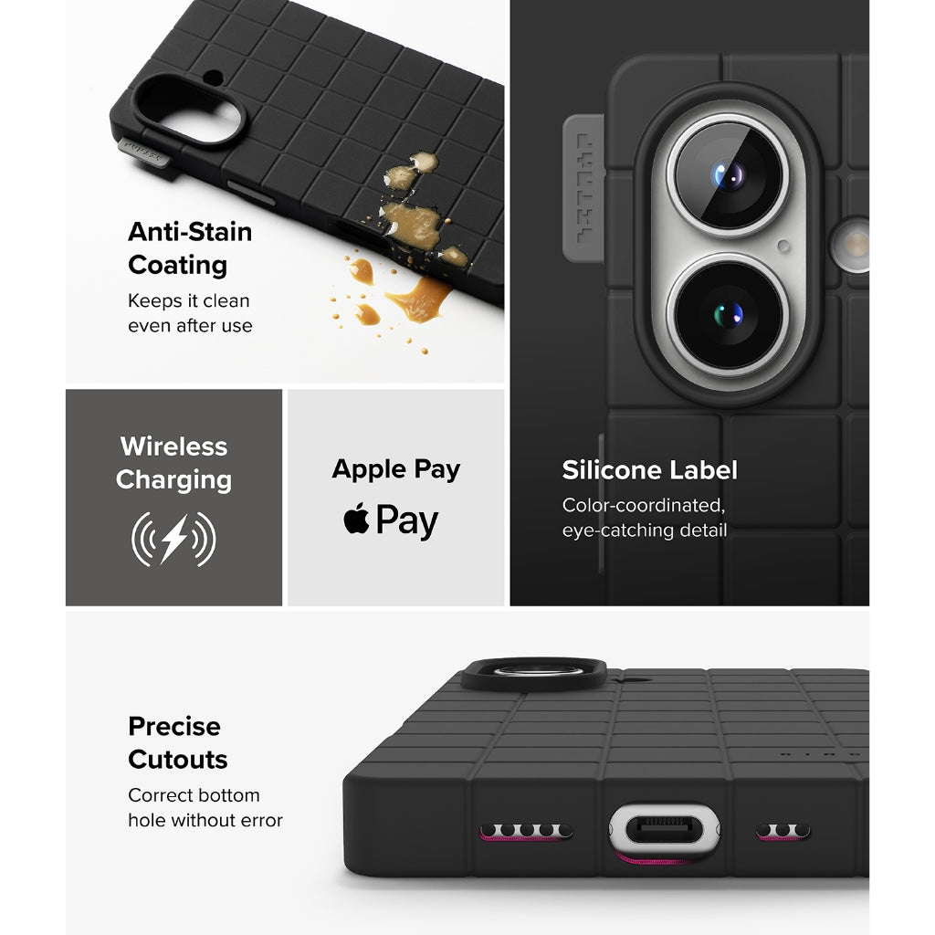 Ringke Bitmap Silicone Magnetic Case for Apple iPhone 16
