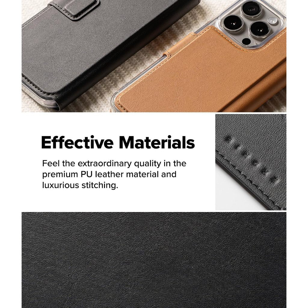 Ringke iPhone Pro Max iPhone Plus MagSafe Wallet Cover | 2in1 Magnetic Flip Cover With Card Slot